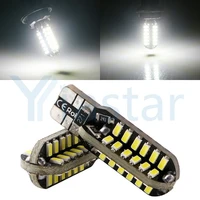 yiastar 50 x t10 led canbus w5w t10 48led canbus 3014 smd canbus no error t10 48smd car auto bulb parking lamps white
