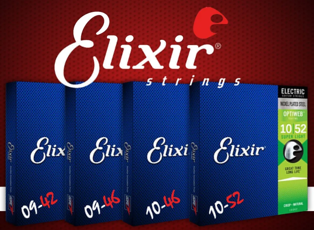 Струны Elixir 19052 19102 19077 19027 19002 никелированная сталь с покрытием Optiweb для