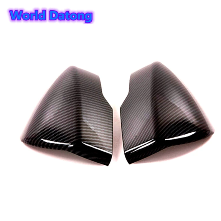 Чехол для зеркала заднего вида боковое крыло 2 шт. углеродное волокно серебристый