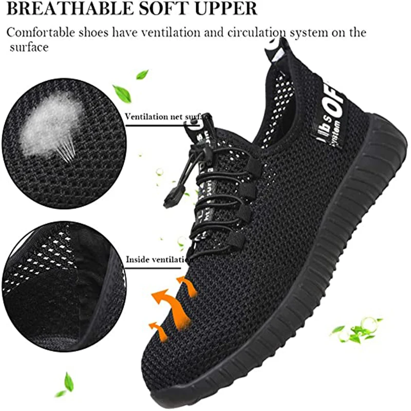 Мужская Рабочая защитная обувь стальной носок рабочая проколостойкая Уличная