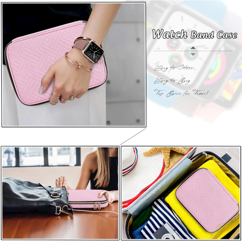 

Watch Storage Bag Waterproof Dustproof Anti Falling Large Capacity Easy to Carry Multifunctional Strap Storage Bag DSS899