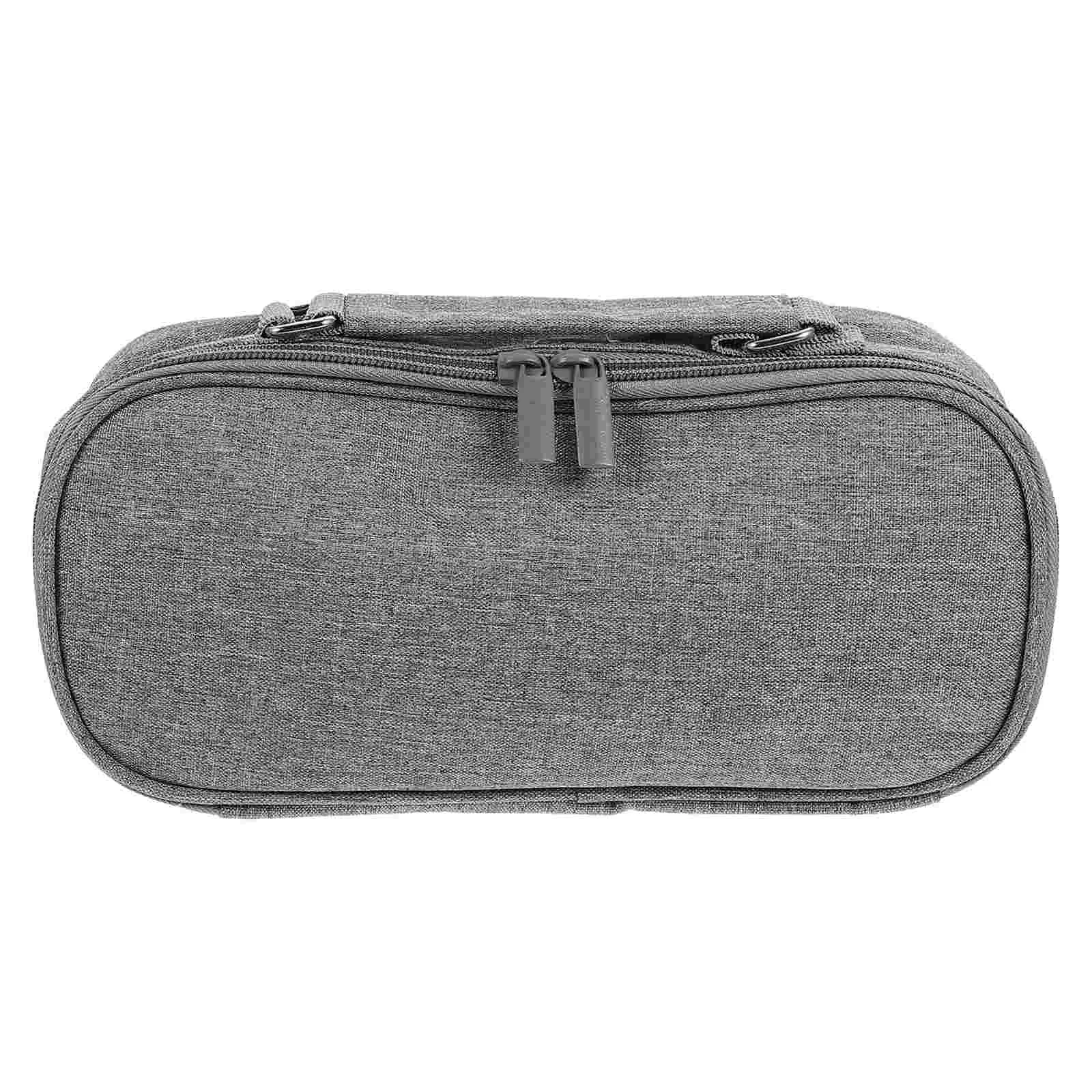 

1 шт. практичный пенал для канцелярских принадлежностей многослойный большой пенал (серый)