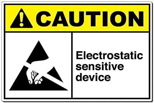 

Caution Sign - Caution Sign - Electrostatic Sensitive Device Industrial Safety Sign Indoor and Outdoor Warning Signs Inches