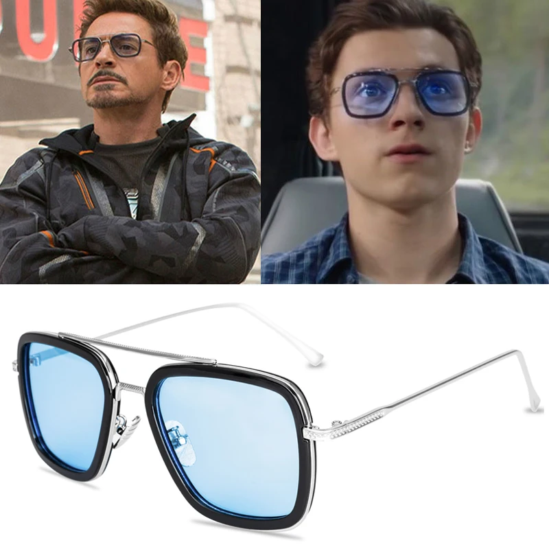 

Tony Stark Glasses Men Women Sunglasses Iron man Eyewear Steampunk Sun Glasses Male Goggles