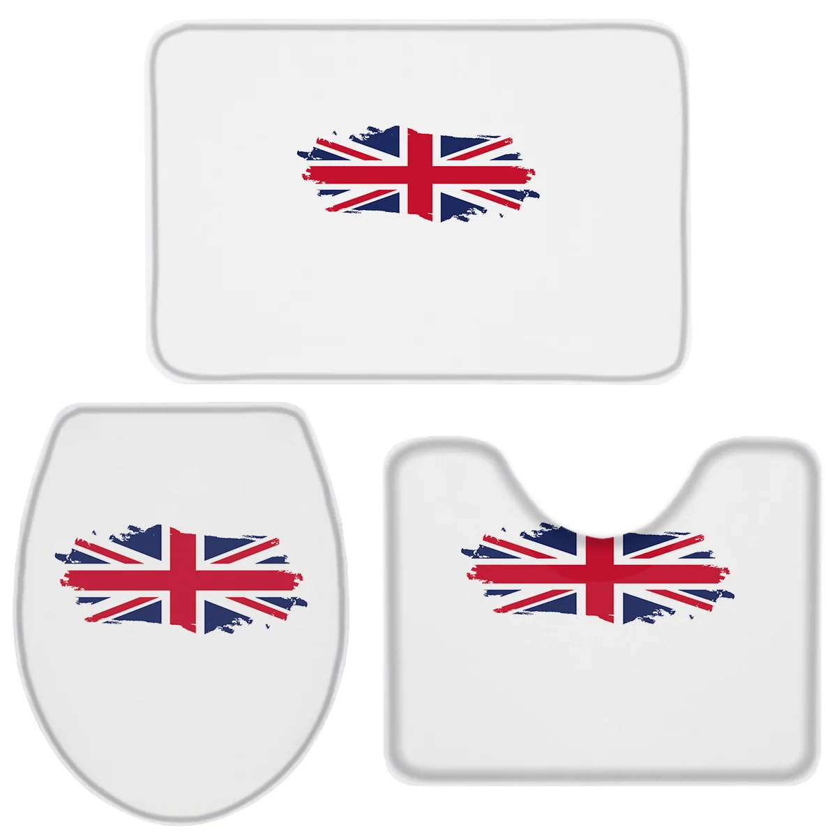 Набор из 3 предметов для ванной комнаты с британским флагом набор покрытие
