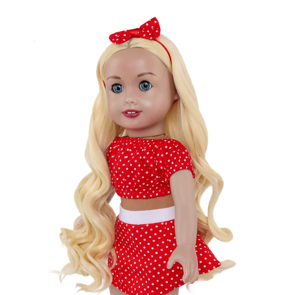 Кукольный парик с длинными вьющимися волосами 18 дюймов | Игрушки и хобби