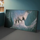 Плакаты и принты на холсте с поцелуями, настенная живопись, абстрактные картины для гостиной, домашний дизайн, Декор, черные, белые