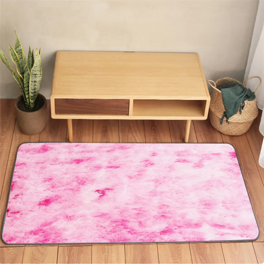 Скандинавский коврик ins с переливающимися красками градиентный сетчатый красный