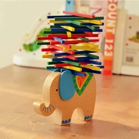 cute cartoon animal educational balancing wooden math toys elephant camel game wood balance montessori toys baby math kids