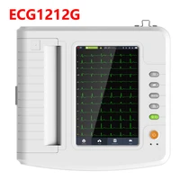 ecg1212g 10 1 touch screen digital electrocardiograph 3612 channel 12 leads ecg machine ekg monitor with software printer