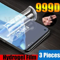 3pcs hydrogel film on the screen protector for oneplus 7t 6t 5t 8t 9 pro full cover tpu screen protector oneplus 7 8 nord n100