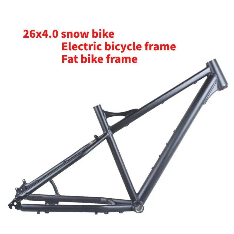 New Bicycle frame 26*19 inch snow bike E-bike frame Aluminium alloy fat bike frame 26er E-bike frameset for 26x4.0/4.5/4.9 tire