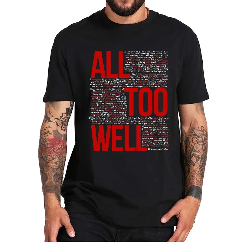 

Taylor's Version All Too Well T-Shirt Popular Music Star Tshirt Unisex EU Size 100% Cotton Retro Tee