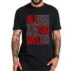 Футболка с надписью All Too Well, популярная футболка в стиле Музыкальная звезда, унисекс, европейский размер, 100% хлопок, ретро-футболка