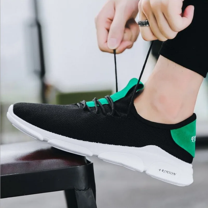 

Мужская Вулканизированная обувь, спортивная обувь для мужчин, кроссовки на шнуровке, Tenis Masculino, лето 2019