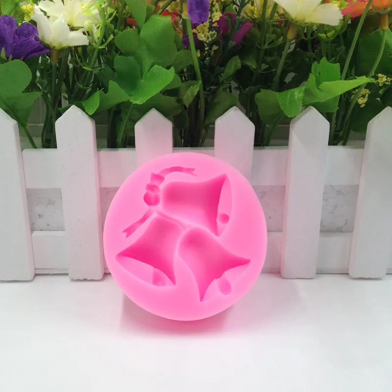 2 шт. DIY рождественские колокольчики Торт Конфеты Плесень Пластиковая форма | Дом