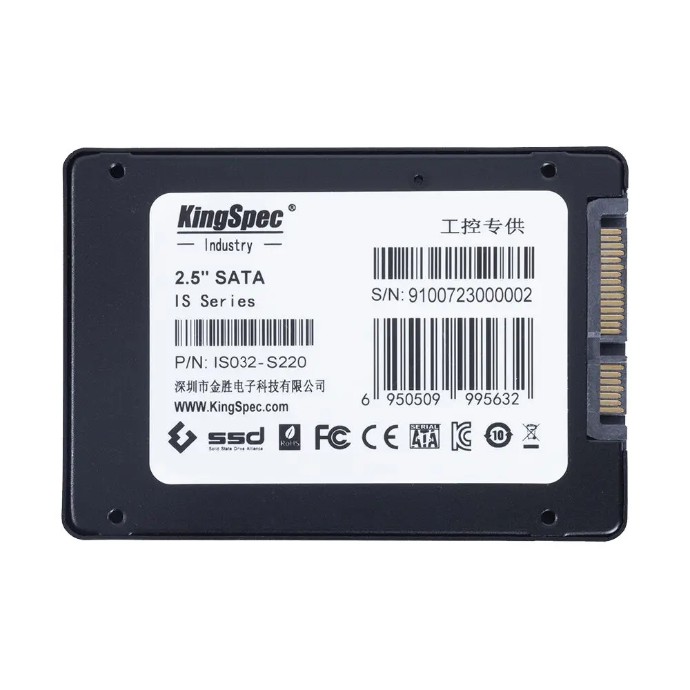 Твердотельный накопитель KingSpec SATA II 2 5 дюйма 32 ГБ MLC высокоскоростной ударопрочный