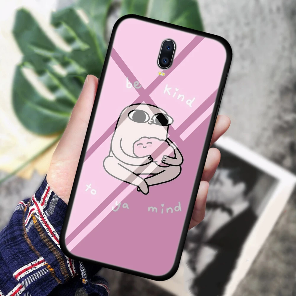 Lavaza ketnipz, милые цветные закаленное Стекло мягкий чехол для OPPO A3s A5s A7 A37 A39 A57 A73 A77 A7x F5 F7 F9 F11 крышка