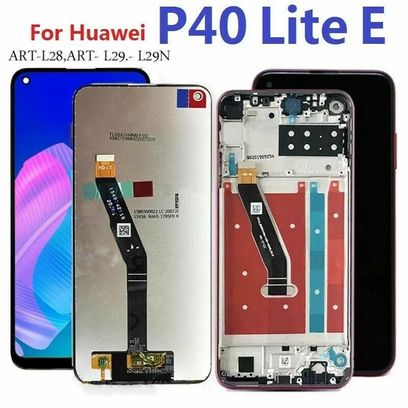 

ЖК-дисплей с сенсорным экраном и дигитайзером с рамкой для huawei p40 lite E, дисплей для huawei y7p 2020 honor play 3