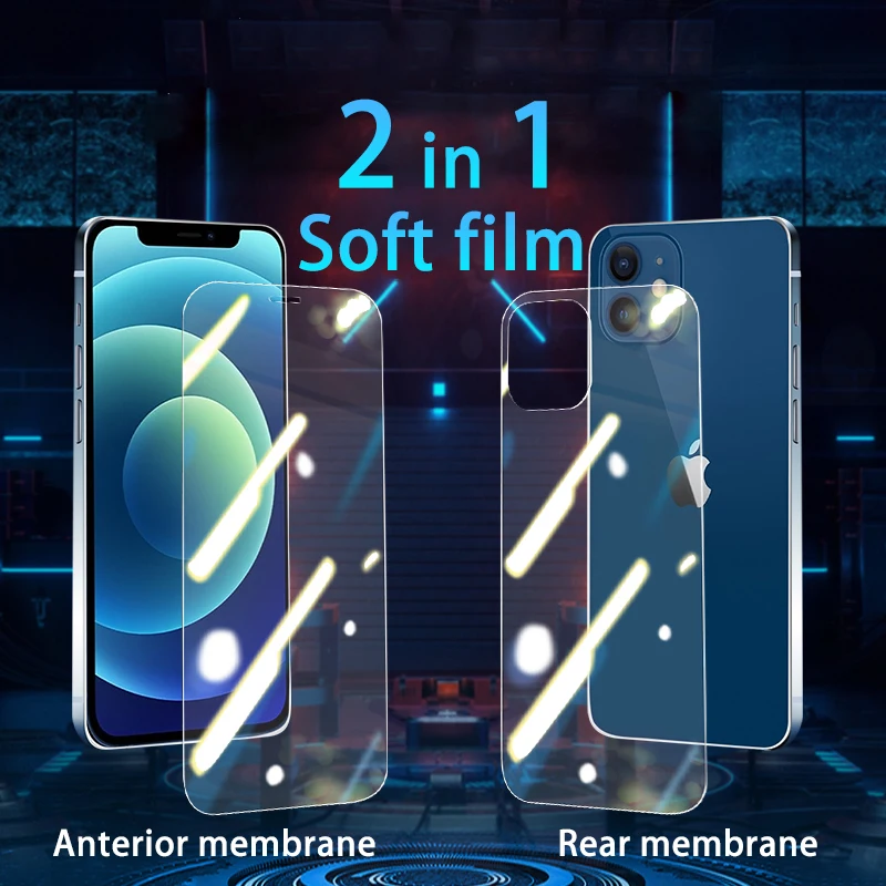 

Гидрогелевая пленка с полным покрытием для iPhone 11, 12 Pro MAX, Mini, iPhone X, XR, XS, 7, 8, 6, 6s Plus, SE 2020 Max, не стекло