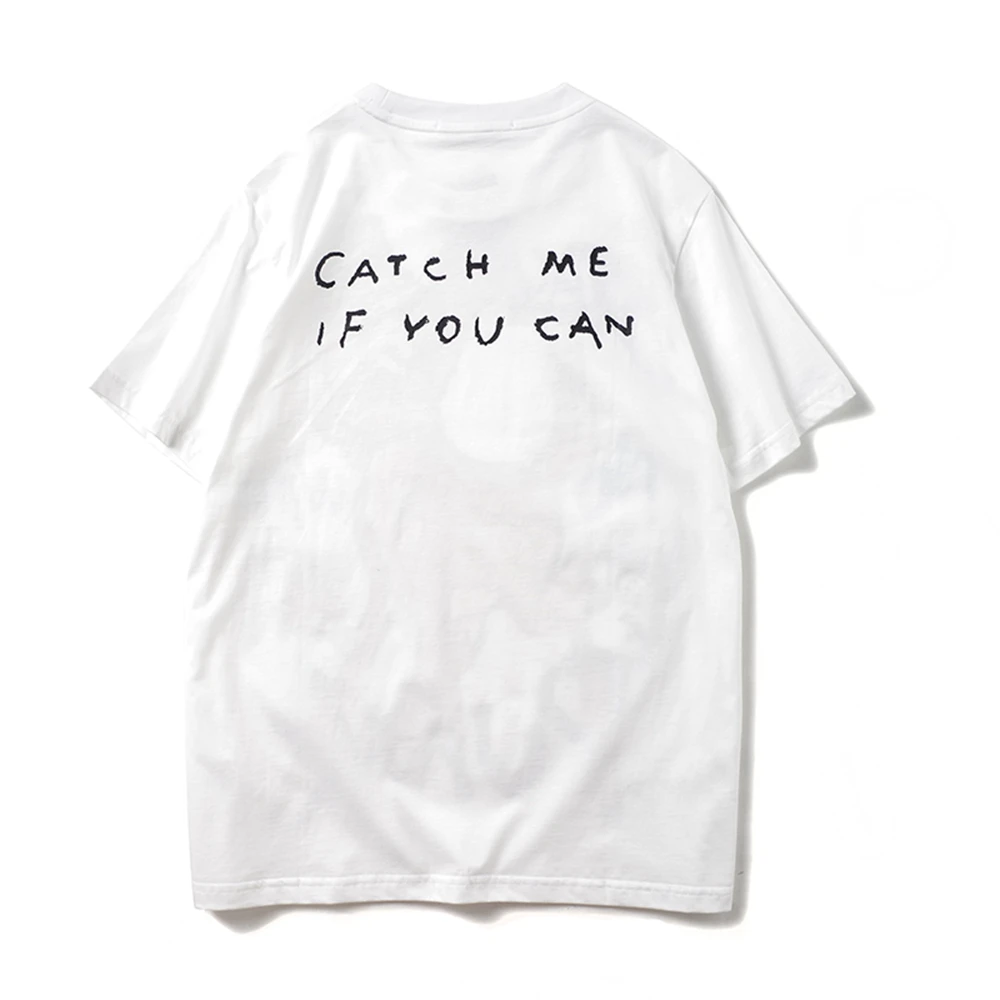 Хлопковая футболка с принтом граффити Бэмби Мужская коротким рукавом мультяшным