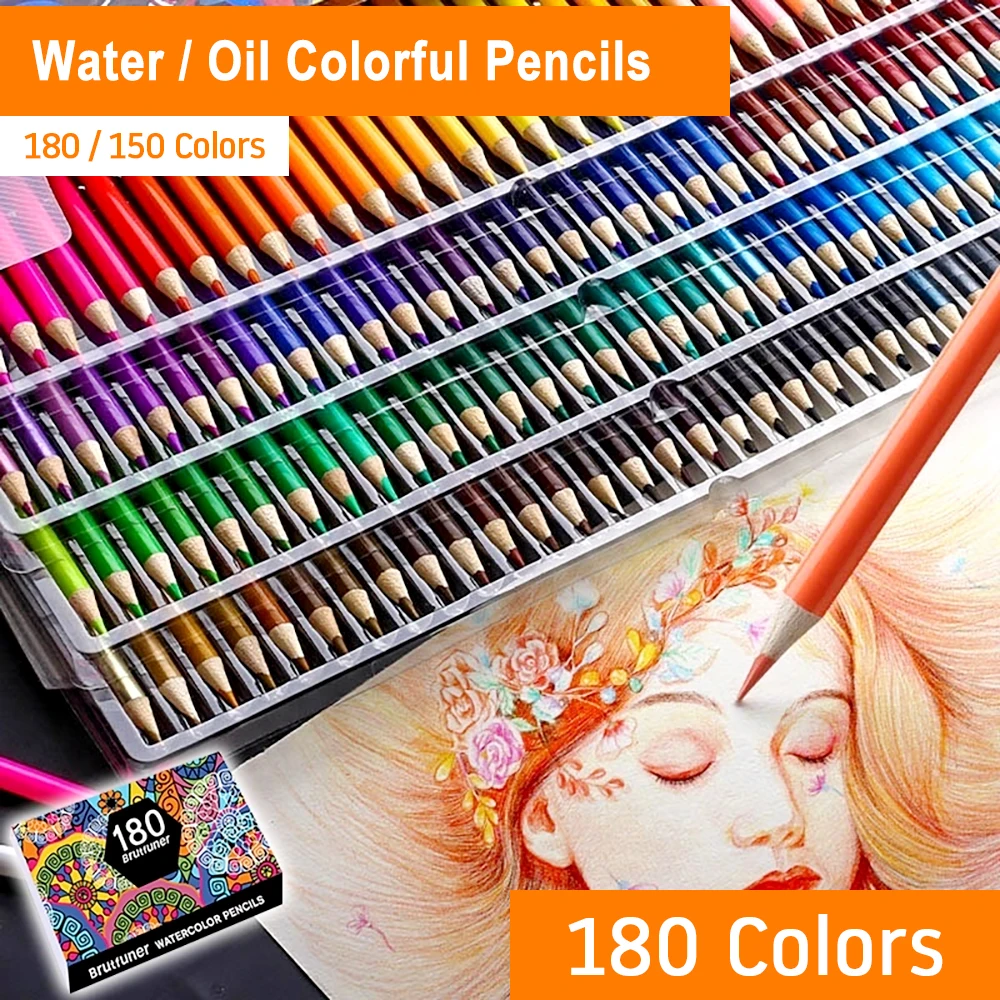 High Quality 160 Colors Wood Oil Colored Pencils Set Artist Painting For Drawing Sketch School Gifts Art Supplie Drop Shipping | Канцтовары