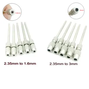 5pcslot dental drill burs adapter converter 2 35mm to 1 6mm 2 35mm to 3mm shank polisher dentist tools free global shipping