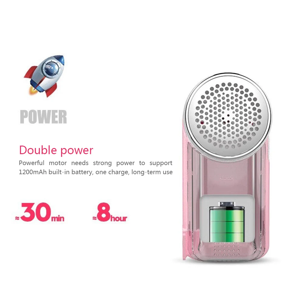 Shaver Fabric Lint Remover Fuzz Electric Fluff Portable with Brush&ampblade Professional Rechargeable Clothes | Бытовая техника