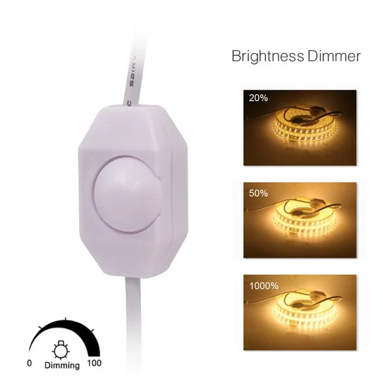 Двухрядная приглушаемая Светодиодная лента 240 светодиодов/м 110 В SMD 5730 гибкая 5630 1