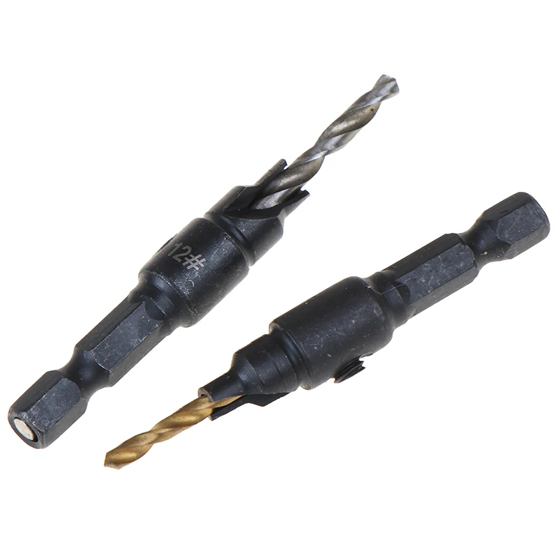 

5pcs HSS Countersink Drill Bit Set Screw Woodworking Chamfer Tool New Hot