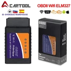 Мини Elm327 wifiBluetooth-совместимый OBD2 V1.52,1 Elm327 OBD 2 Автомобильный диагностический инструмент сканер OBDII адаптер автоматический диагностический инструмент