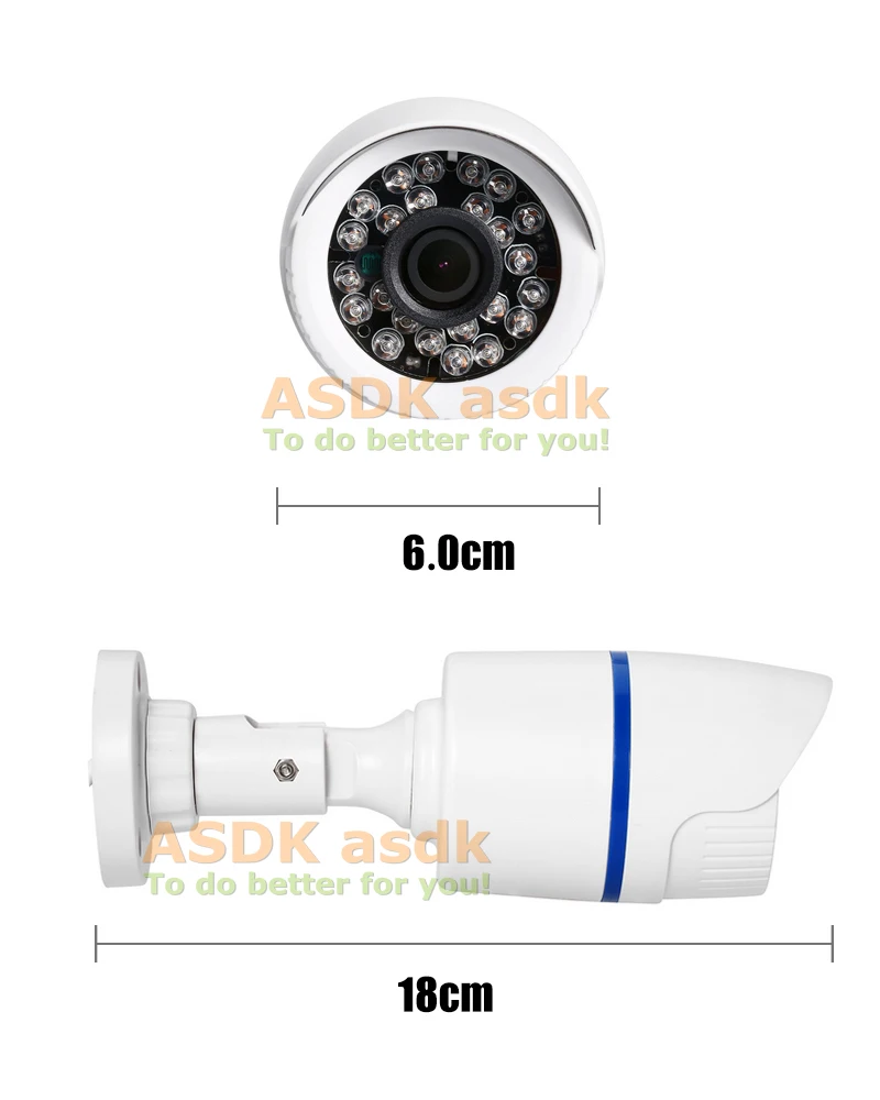 POE H.265 аудио 3MP водонепроницаемая IP камера наружная 24LED IR Bullet 1296P / 1080P HD CCTV