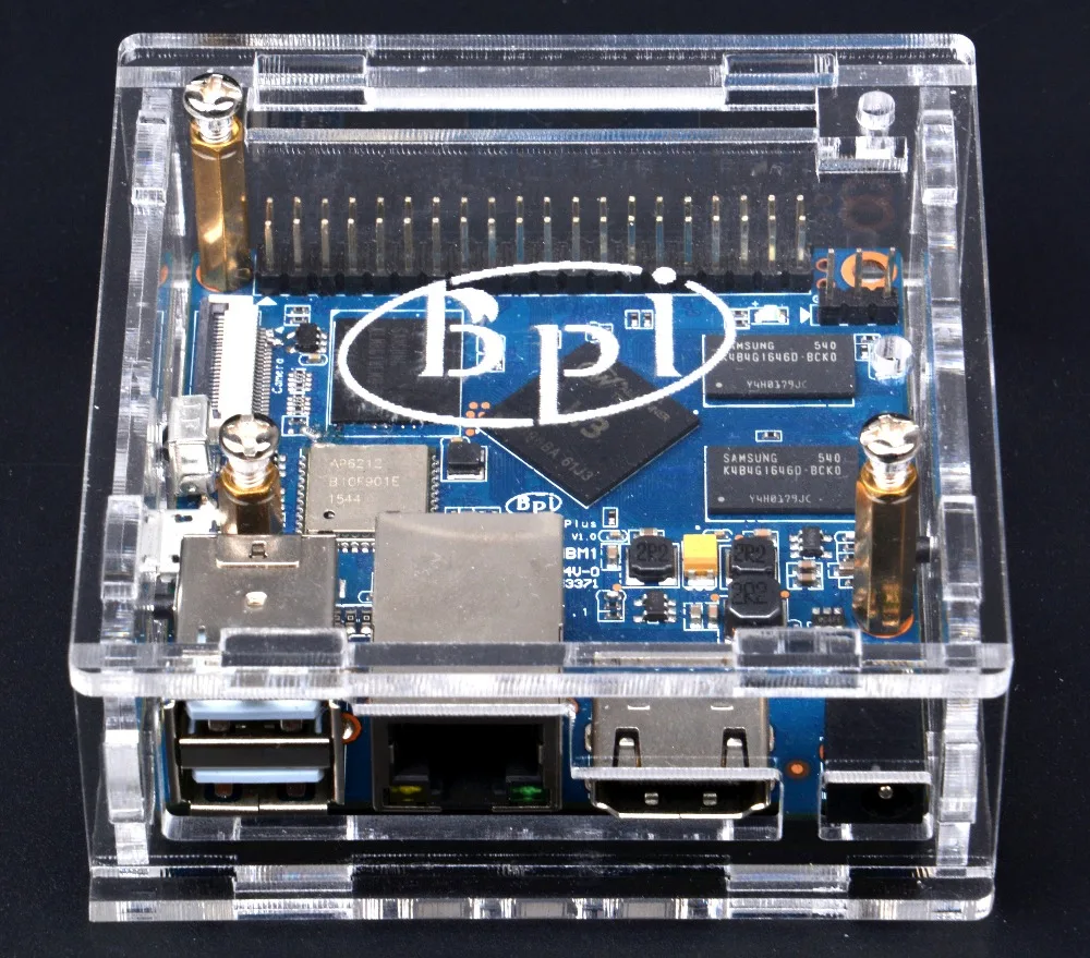 Хорошее качество прозрачный акриловый корпус для Banana Pi M2 + доска | Компьютеры и