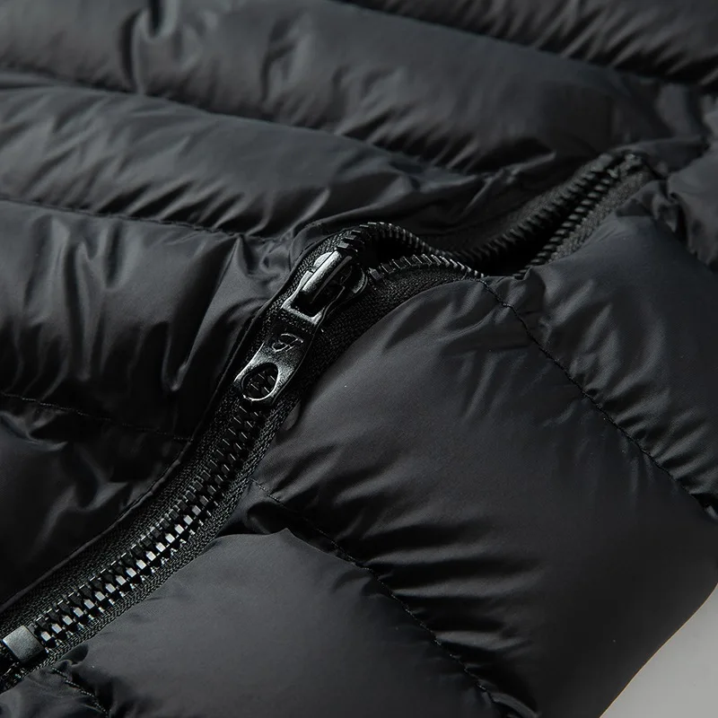90% White Duck Down Winter Jacket Men Hooded Female Coat Two Colors Plus Size Thicken Keep Warm Winter Down Jacket Man