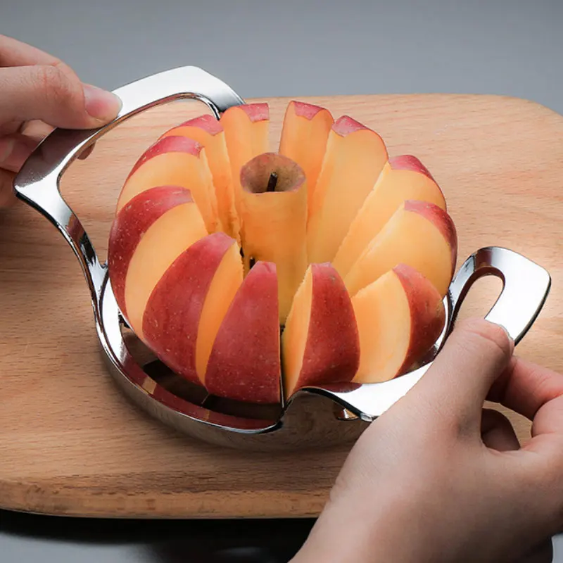 Быстрый нож для яблок из нержавеющей стали механический резки ломтиками овощей и