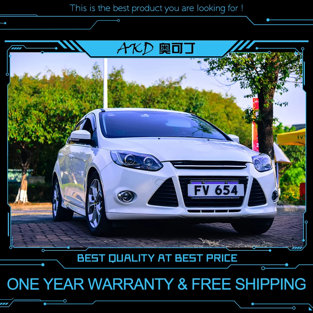 АКД автомобильного тюнинга поперечная балка для Ford Focus 2012 2014 светодиодные фары DRL