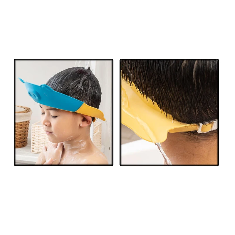 Детская шапочка с козырьком для защиты глаз мягкая рисунком регулируемая