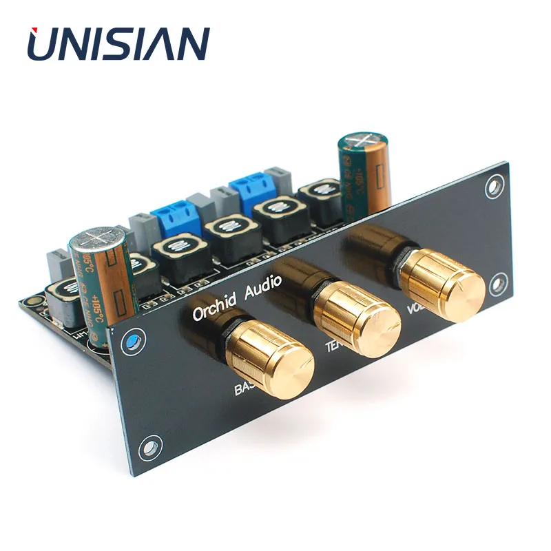 

UNISIAN Panel of TPA3116 2.1 Amplfier Line extended potentiometer Fixed chassis panel only for our store's amplifiers board