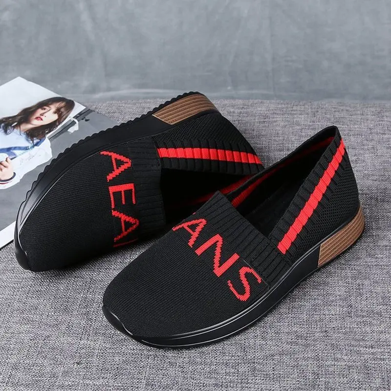 women flats shoes woman breathable mesh sneakers flatform wedges shoe slip on sandals chaussures femme zapatos mujer sapatoH1354 | Обувь