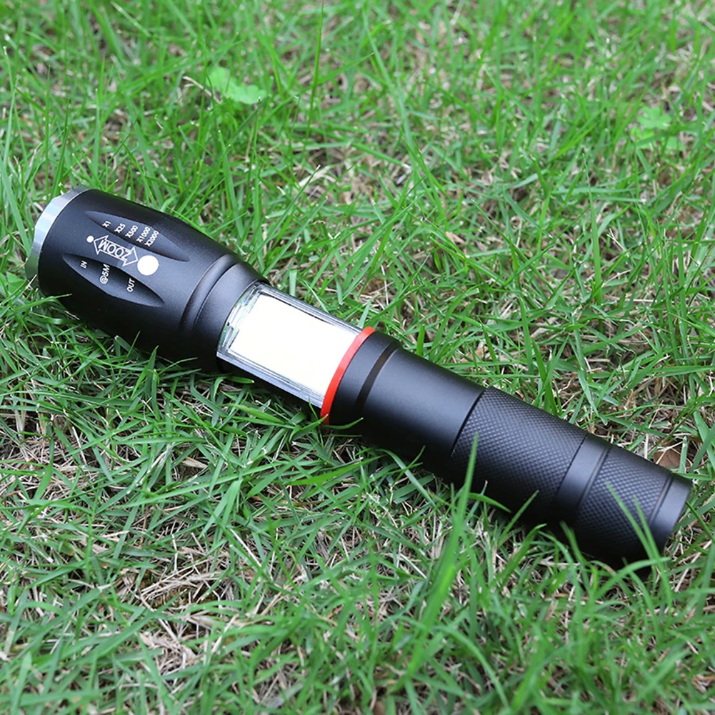 

Портативный светодиодный фонарь для кемпинга на батарейках T6 COB