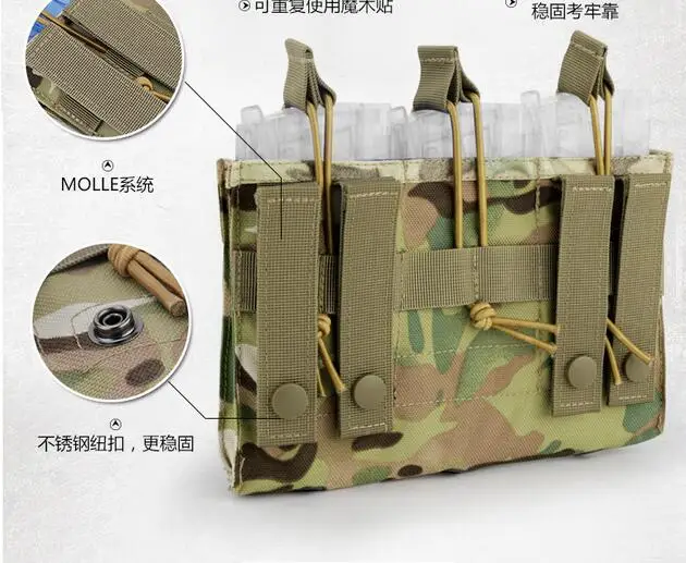 WosporT Tactical 001 Three Magazine Bag MOLLE System Accessory Bag Support Bag