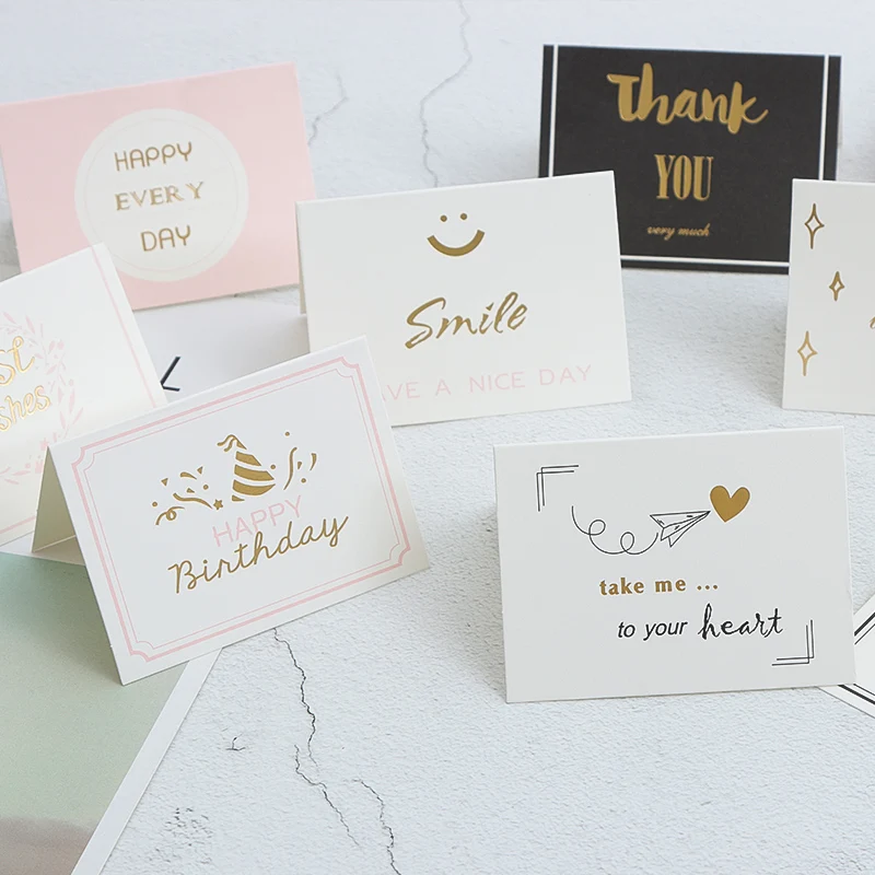 Пользовательские карты бумаги Печатающая маленькая карта Бумага День рождения