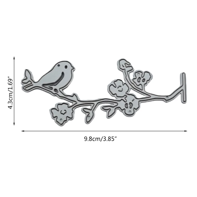 

Bird Flower Metal Cutting Dies Stencils DIY Scrapbooking Album Paper Card Template Mold Embossing Decoration