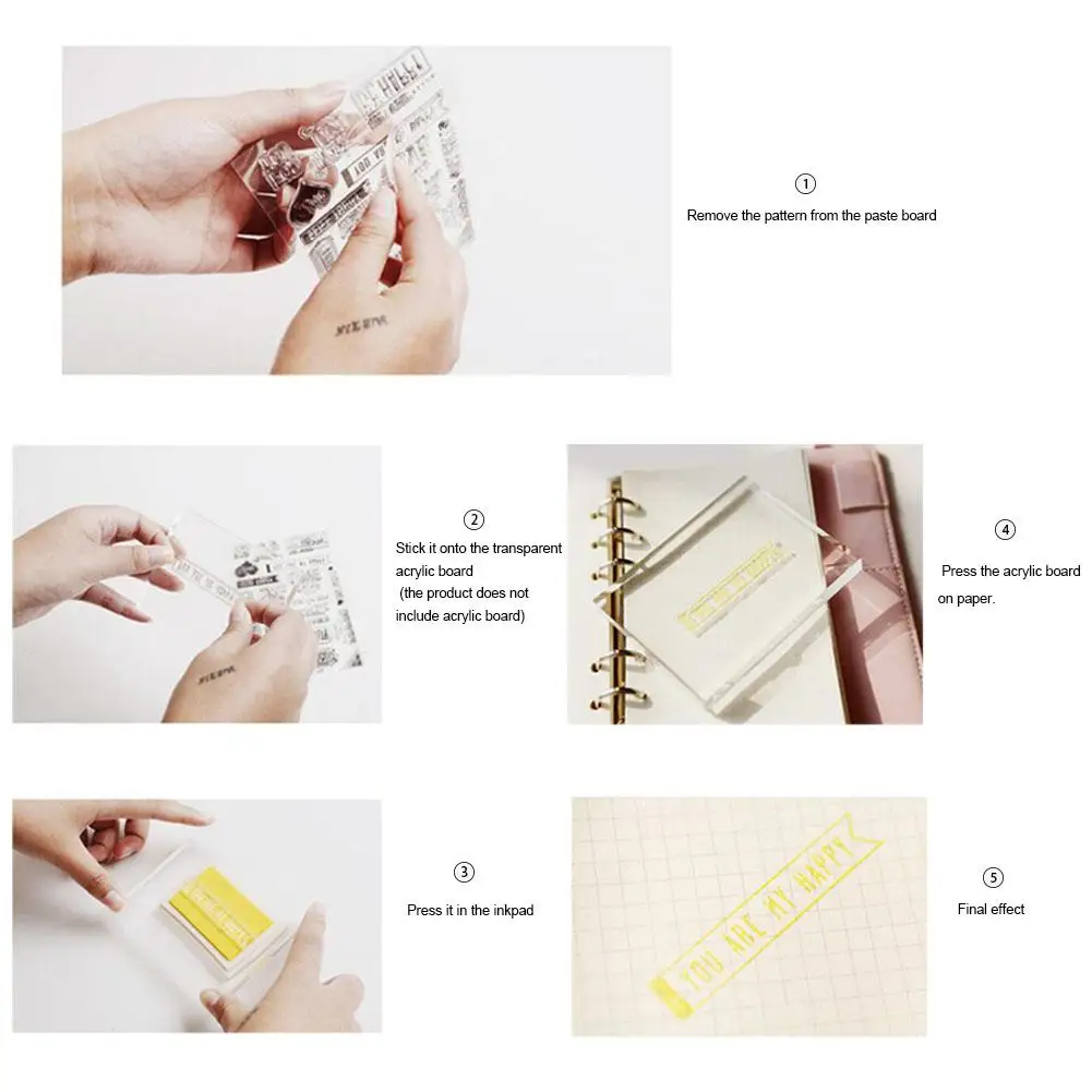 Music Notes Symbol Patterns Transparent Clear Silicone Stamp for Seal DIY Scrapbooking Photo Album Decorative Sheets | Дом и сад