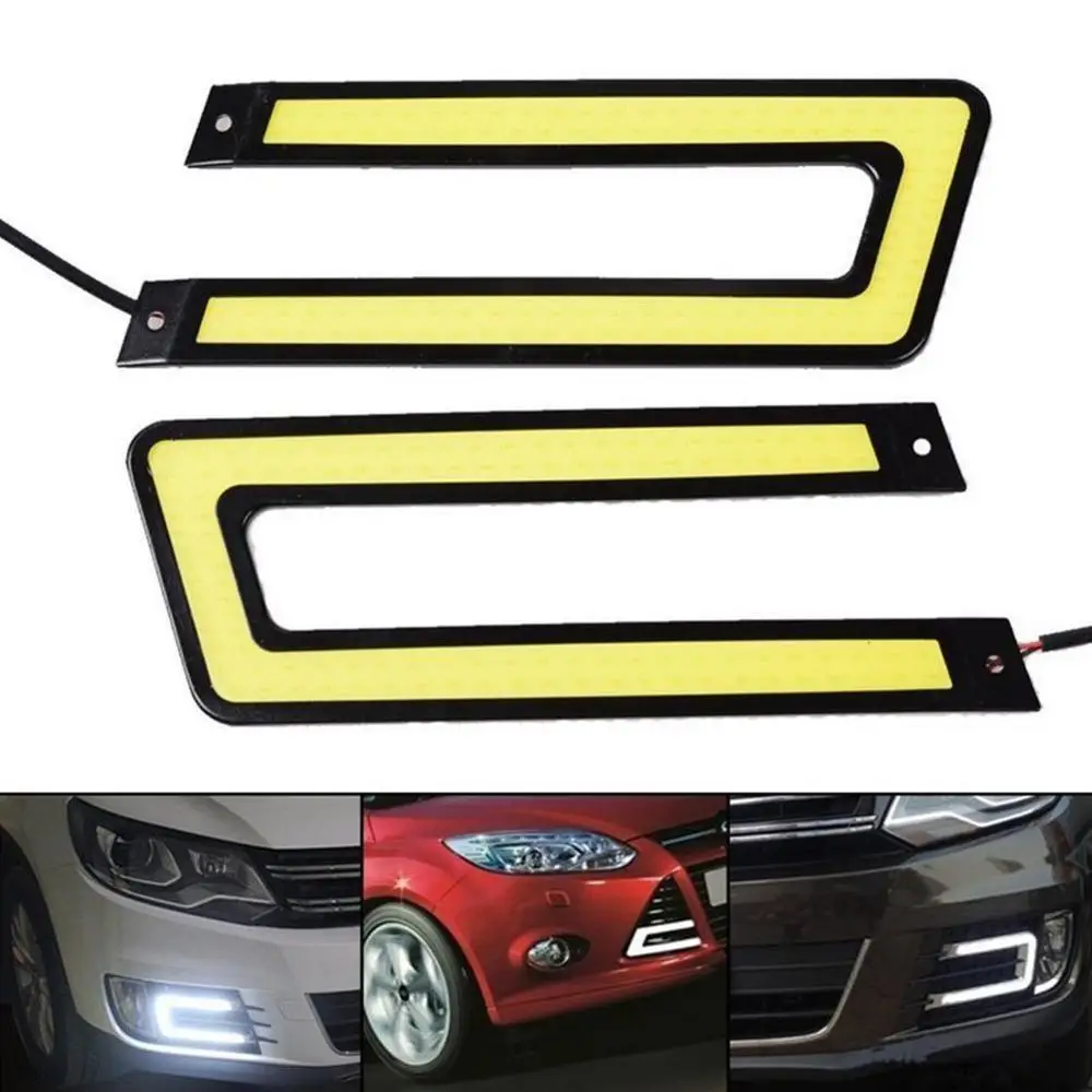 1 шт. автомобильный Стайлинг COB светодиодный ные ДХО дневные ходовые огни авто