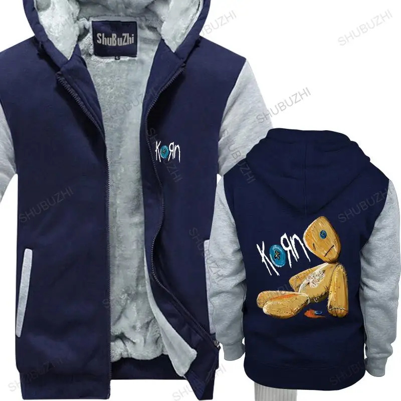 

cotton man hoodies winter jacket KORN ISSUES ROCK BAND NEW BLACK warm coat men shubuzhi sweatshirt