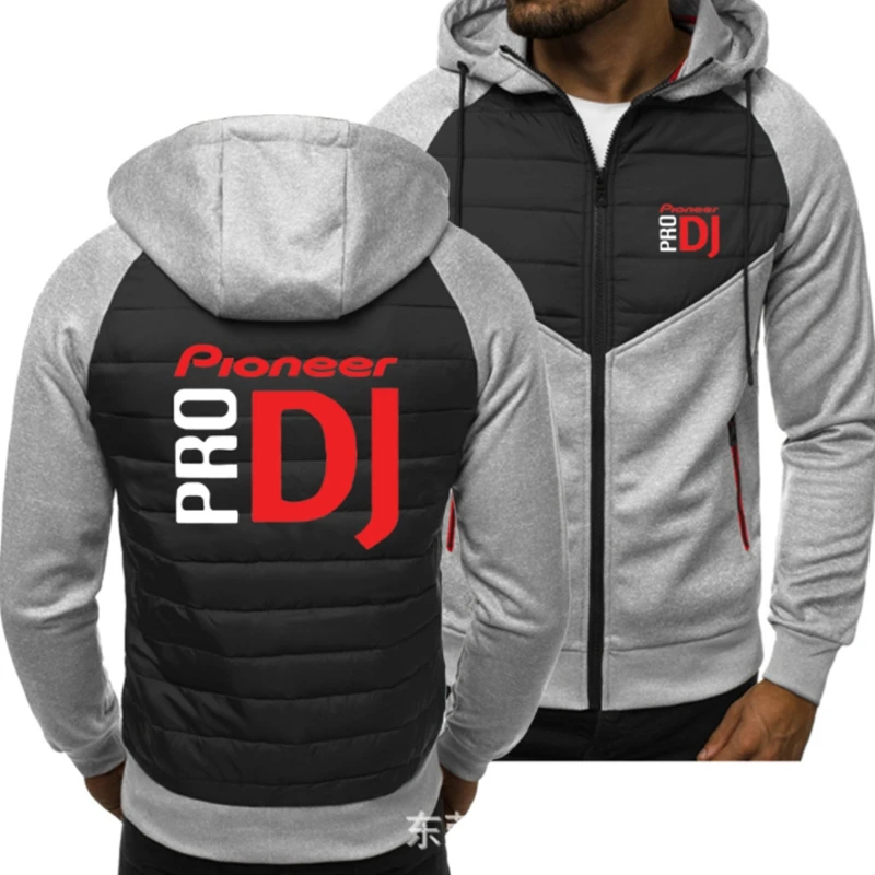 

2021 New Men Hoodies DJTurntables Logo Spring Autumn Jacket Casual Sweatshirt Long Sleeve Zipper Hoody