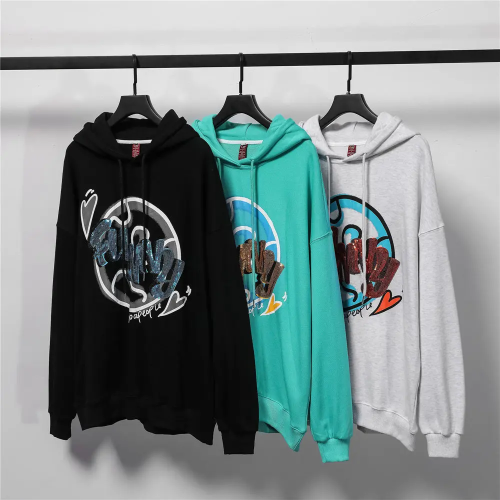 

2021 Men Hoodies Hooded Sweatshirt Streetwear Hip Hop Style Harajuku Pullover Hoodie Cotton Spring Autumn Black Hoodie Clothing