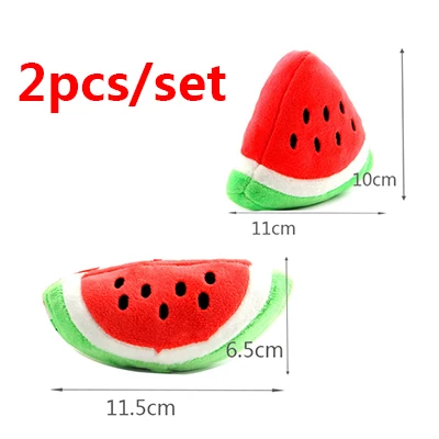 2pcs Style 6 1/2шт фрукты овощи животные игрушки Мультяшные собачки для маленьких собак Забавные игрушки домашние собаки жевательные игрушки игры для обучения чистке зубов товары для домашних животных - Цвет: 2pcs Style 6