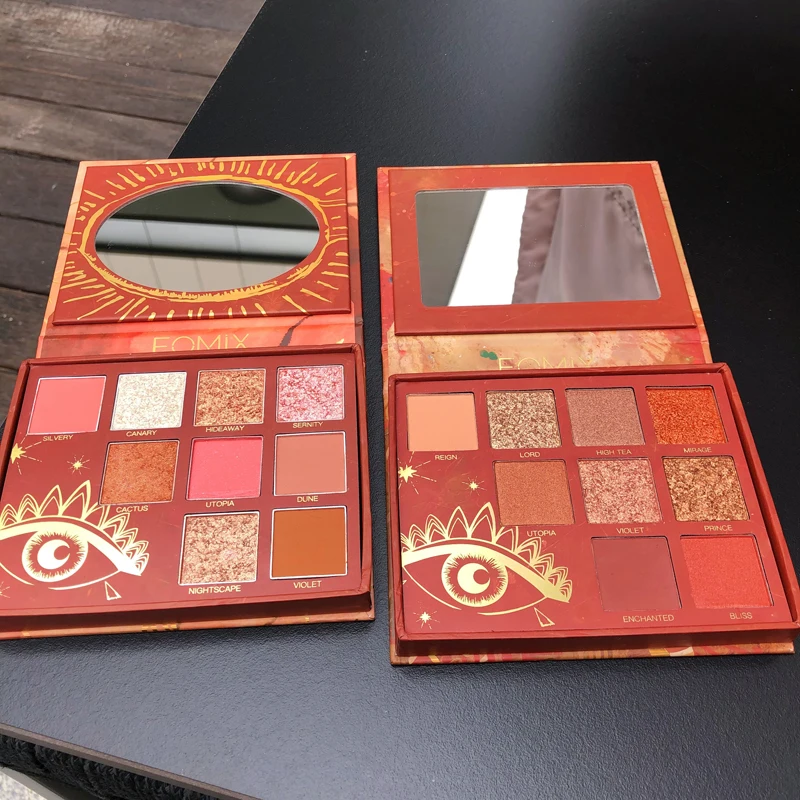 9 видов цветов натуральные блестящие тени для век Палетка с блестками матовый